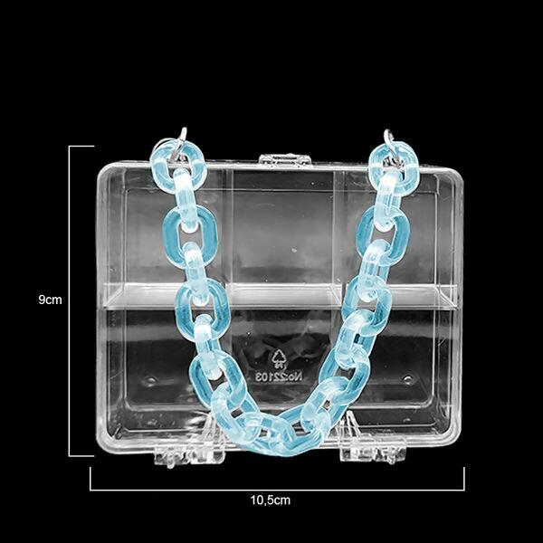 caixa organizadora azul ro152549 tamanho